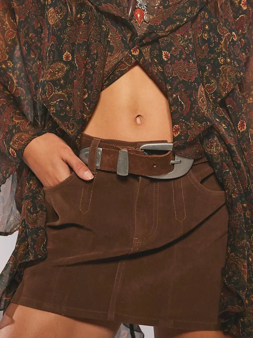 Free people Dover Suede Belt